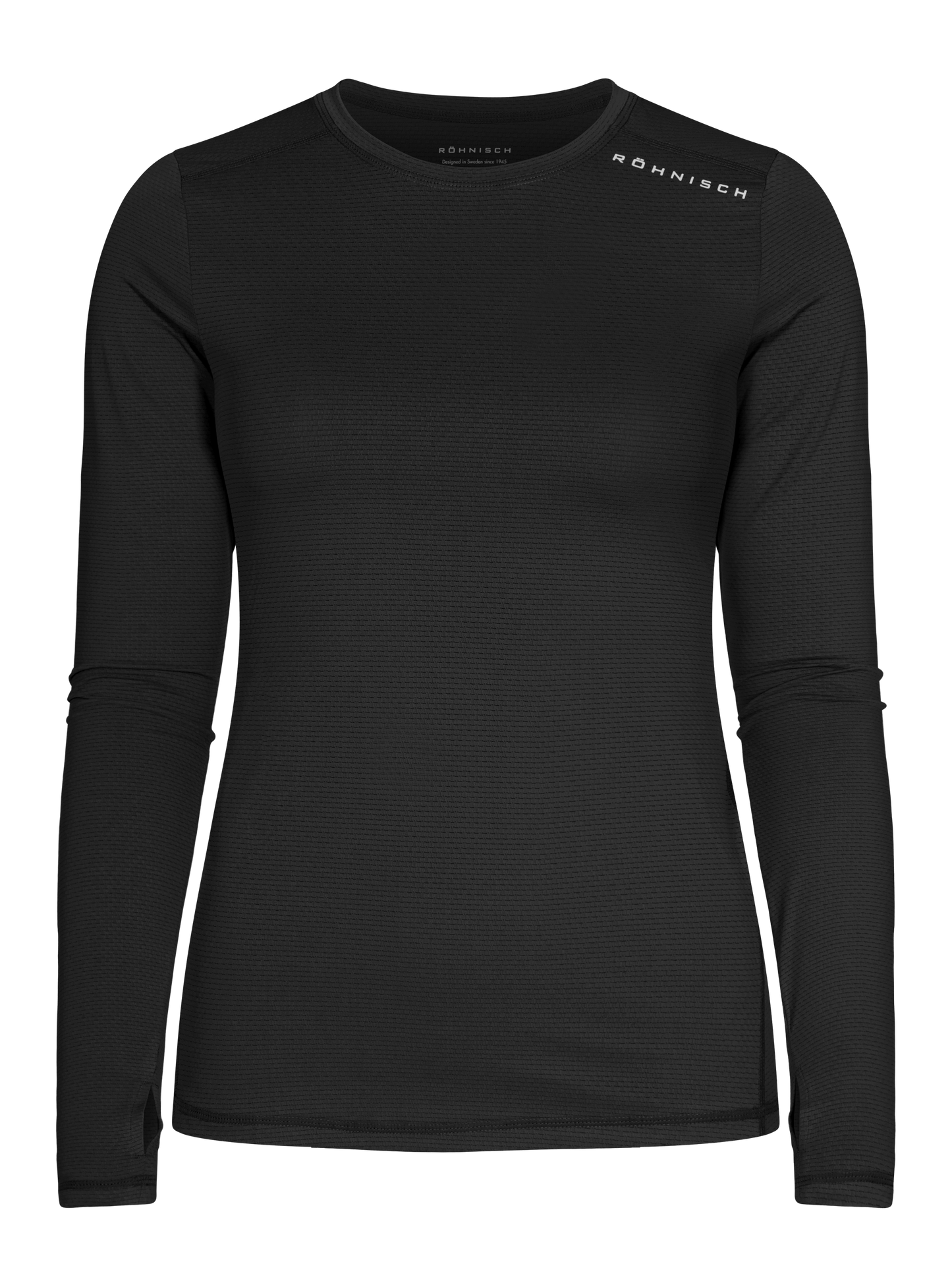 jacquard long sleeve - black