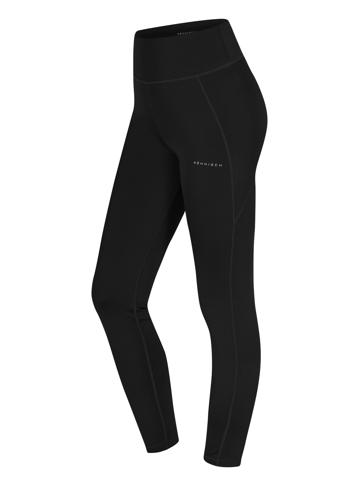 flattering high waist tights - black