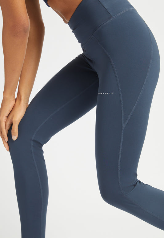 flattering high waist tights - space navy