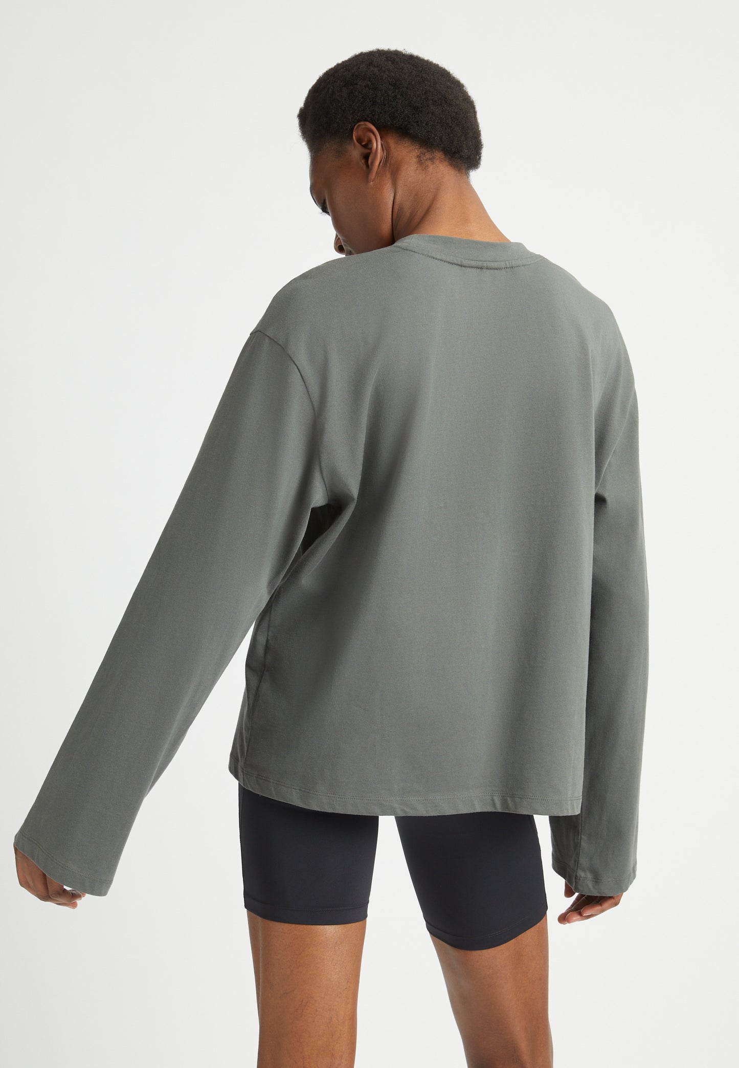 cotton melange long sleeve