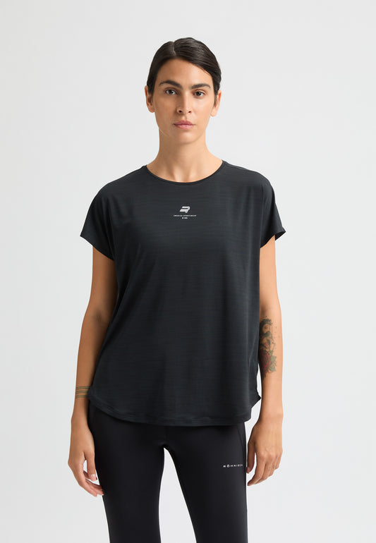 motion loose tee - black