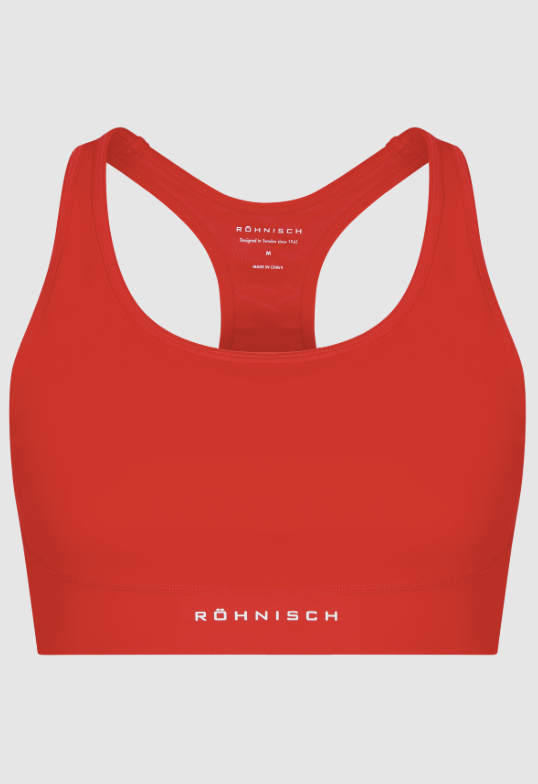 flattering sportsbra - fiery red