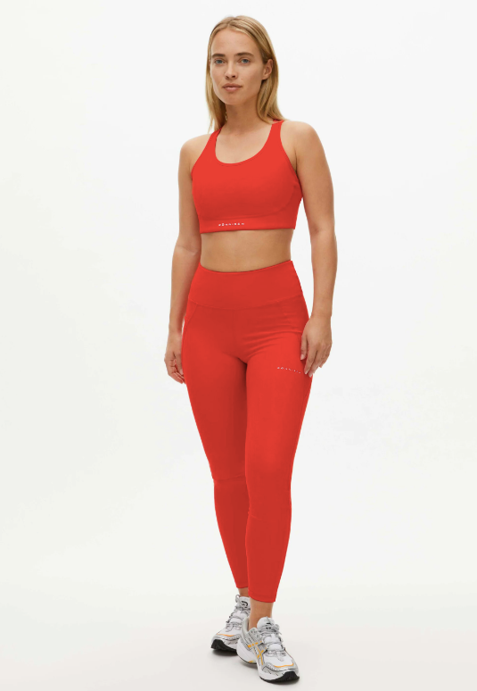 flattering sportsbra - fiery red