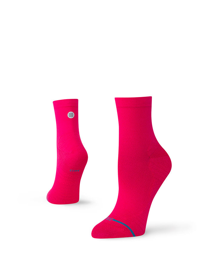 run socks quarter - dark pink