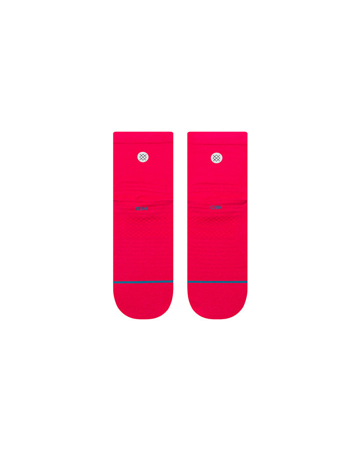 run socks quarter - dark pink